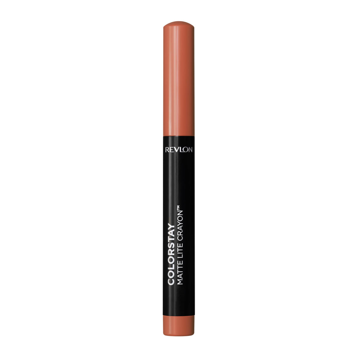 REVLON ColorStay Matte Lite Crayon en la mano muestra un tono intenso y ligero.