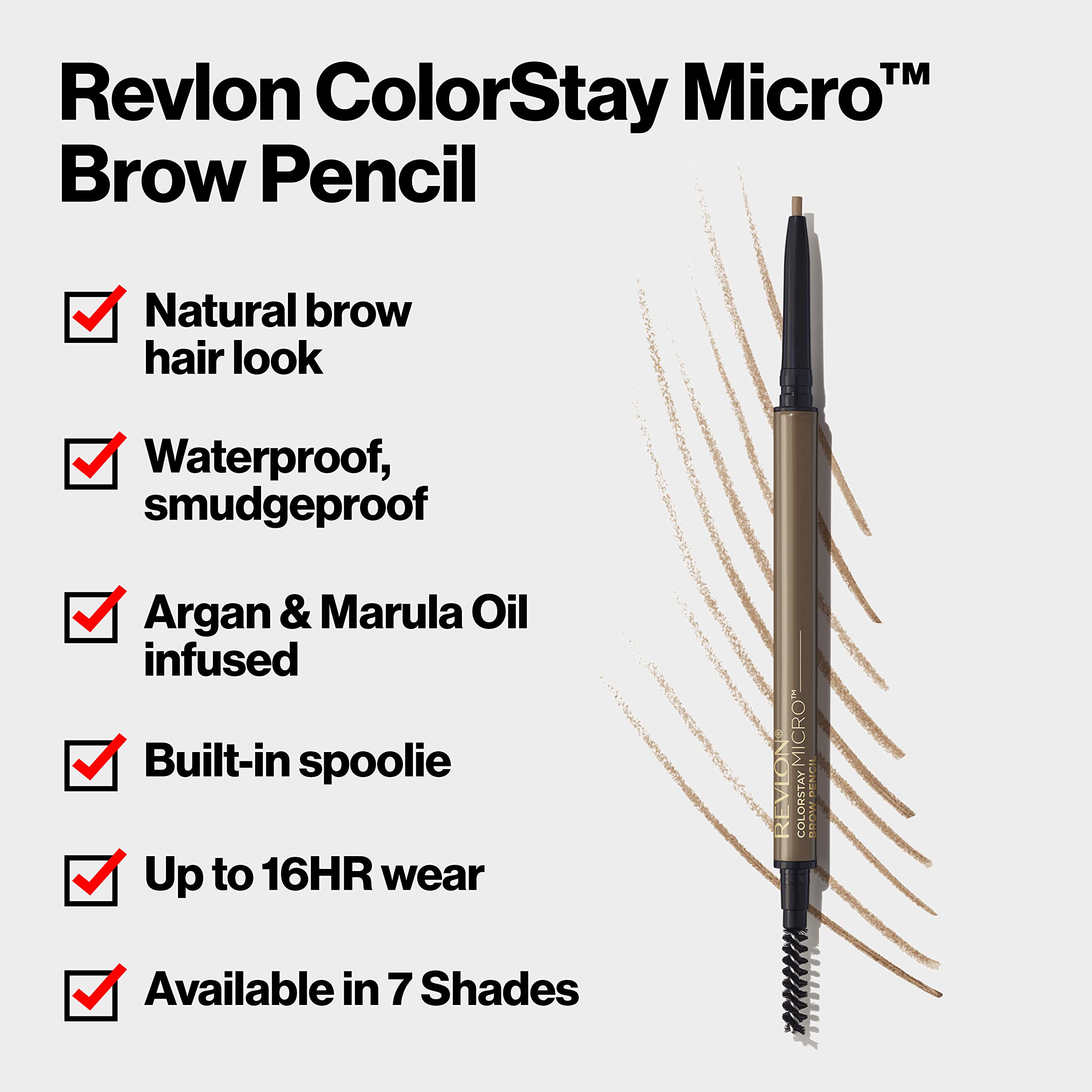 REVLON ColorStay Micro Cejas: textura blanda para rellenar con suavidad.