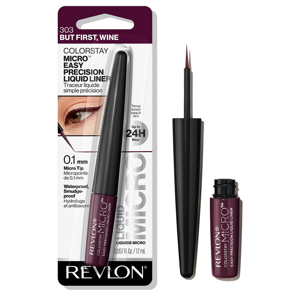 REVLON ColorStay Micro Delineador con aplicador de fieltro para trazos finos y definidos.