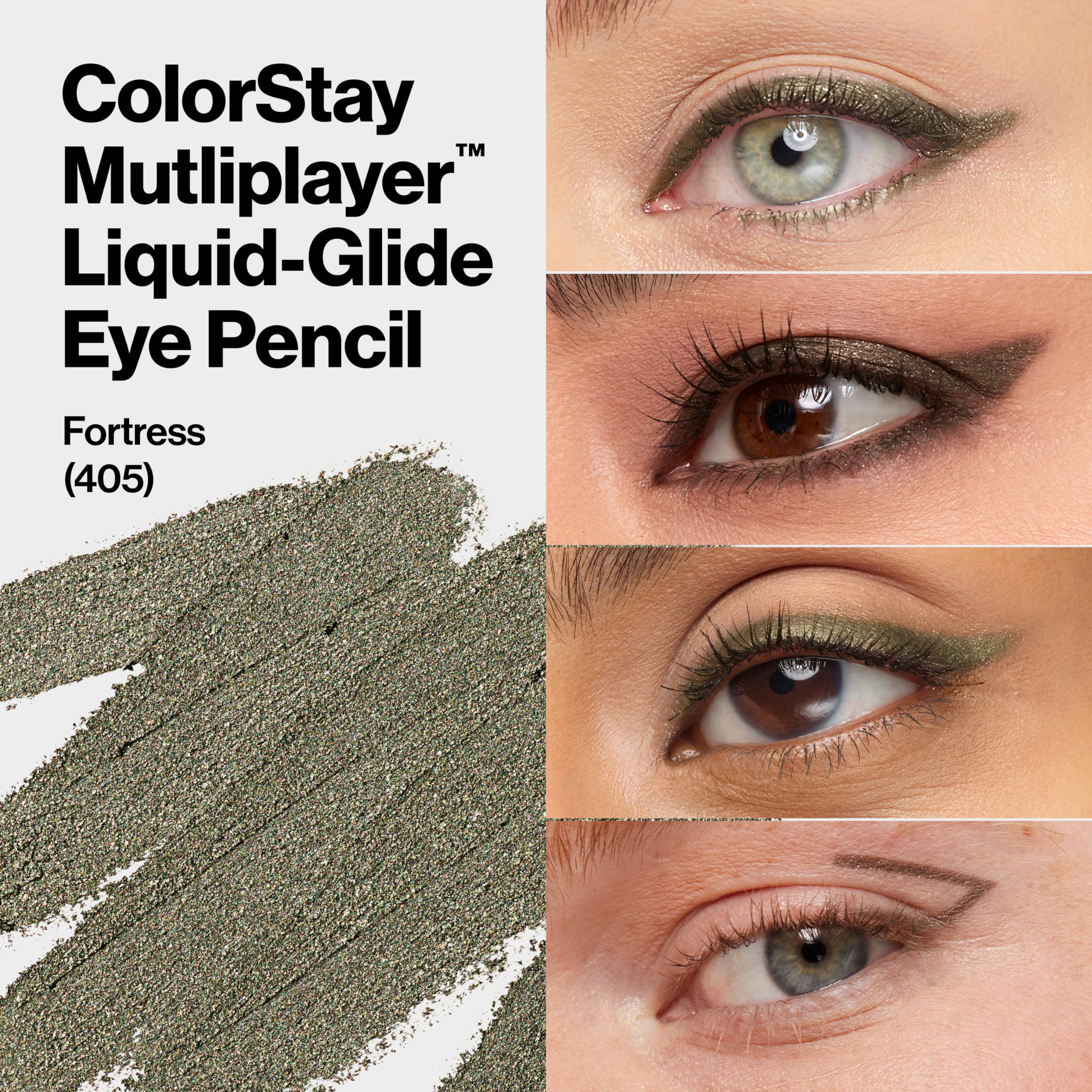 REVLON ColorStay Multiplayer, mezcla antes de fijar para un look difuminado.