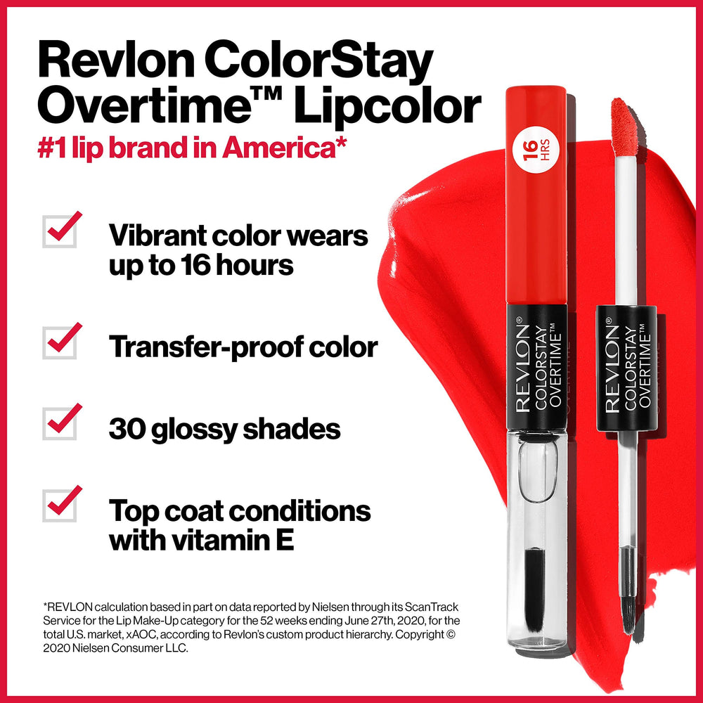 REVLON ColorStay Overtime Gloss claro aporta brillo e hidratación suave