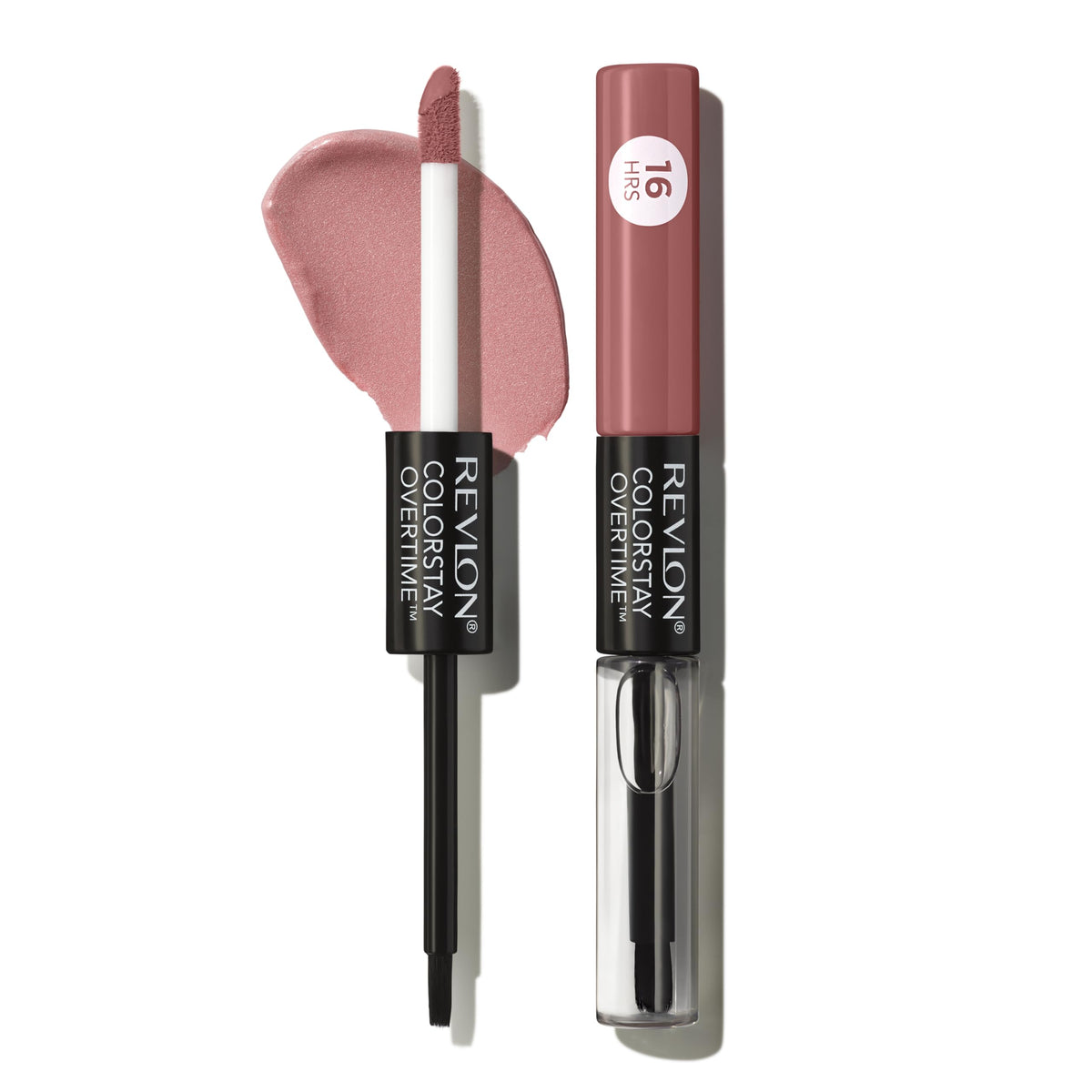 REVLON ColorStay Overtime Lipcolor tono Eternally Tan, color duradero y sin transferencia.