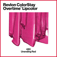 REVLON ColorStay Overtime Lipcolor muestra color duradero sin manchas