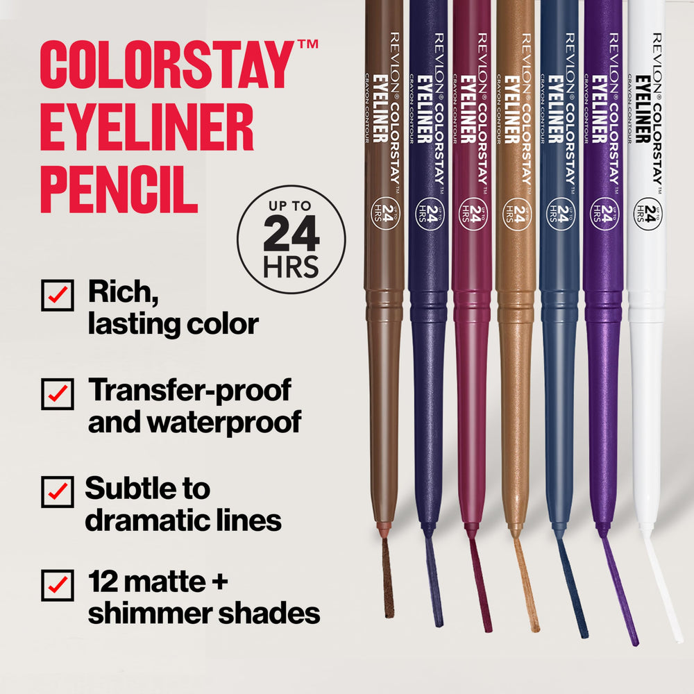 Aplicación suave del delineador REVLON ColorStay en ojo