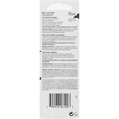 Revlon ColorStay Primer de Sombras, tono universal 100 para igualar sombras.