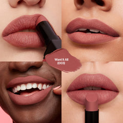 Aplicador angular facilita trazos y cobertura uniforme con REVLON ColorStay Suede Ink.