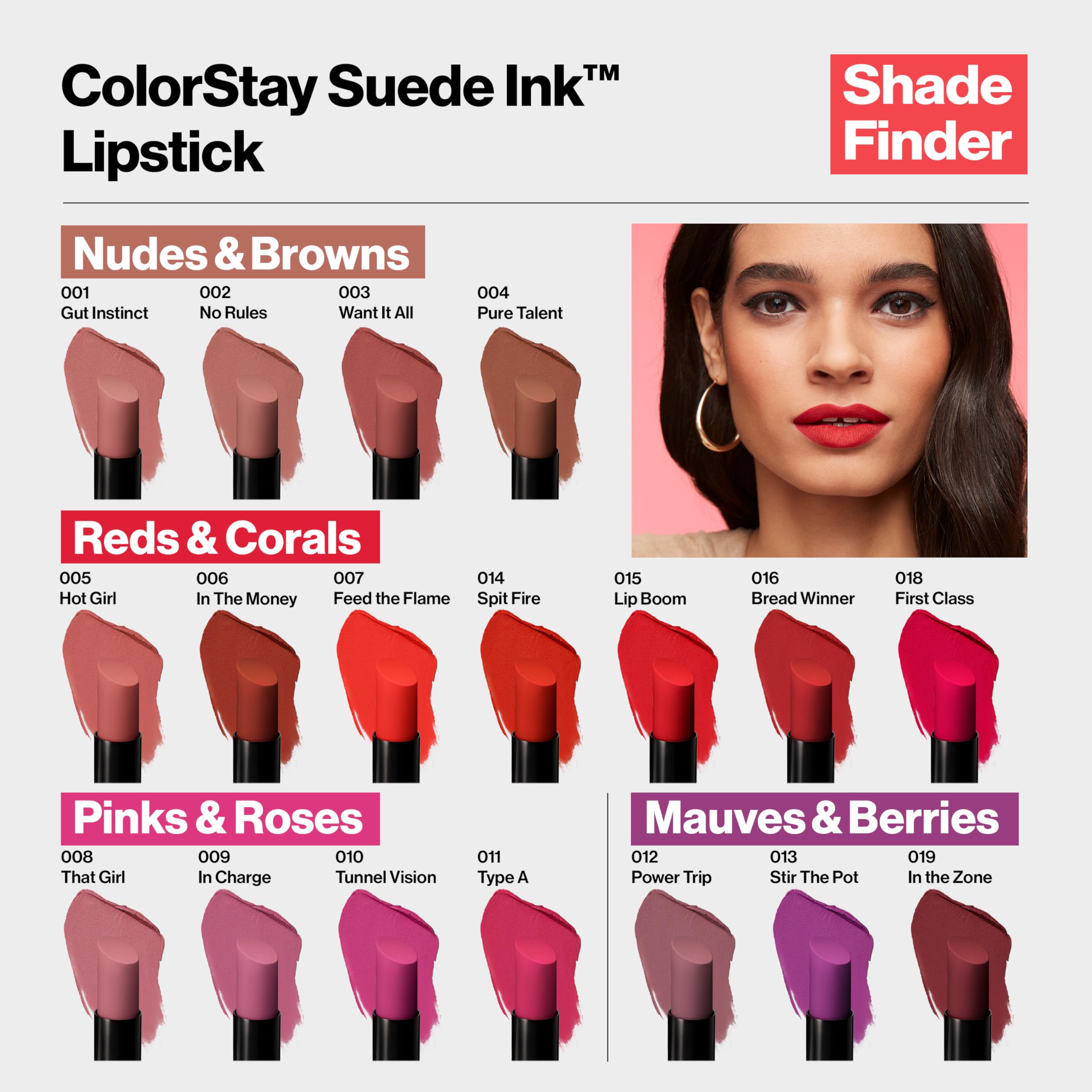 REVLON ColorStay Suede Ink aplicación precisa con punta angulada para trazos definidos.