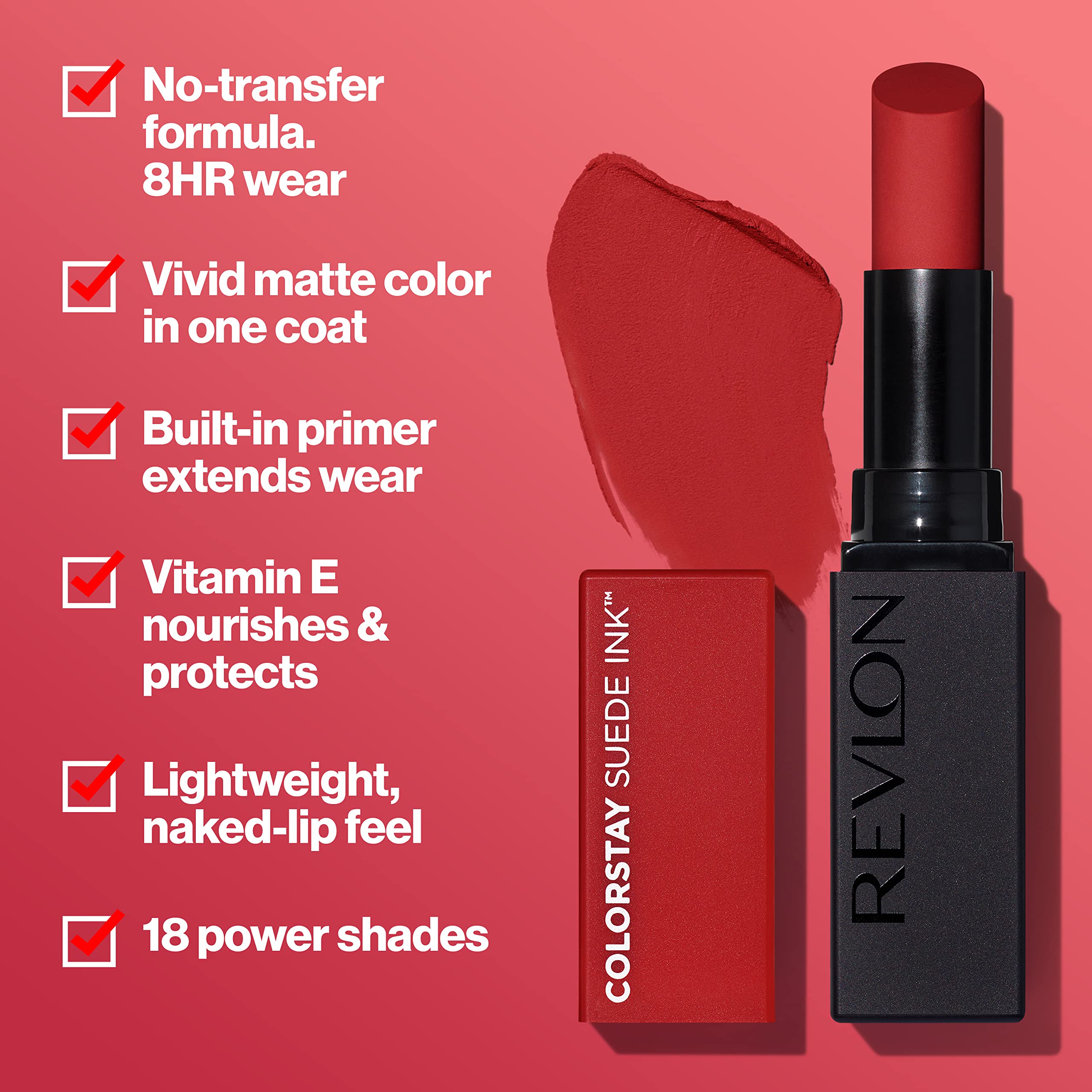 REVLON ColorStay Suede Ink: barra con punta oblicua para aplicar con precisión