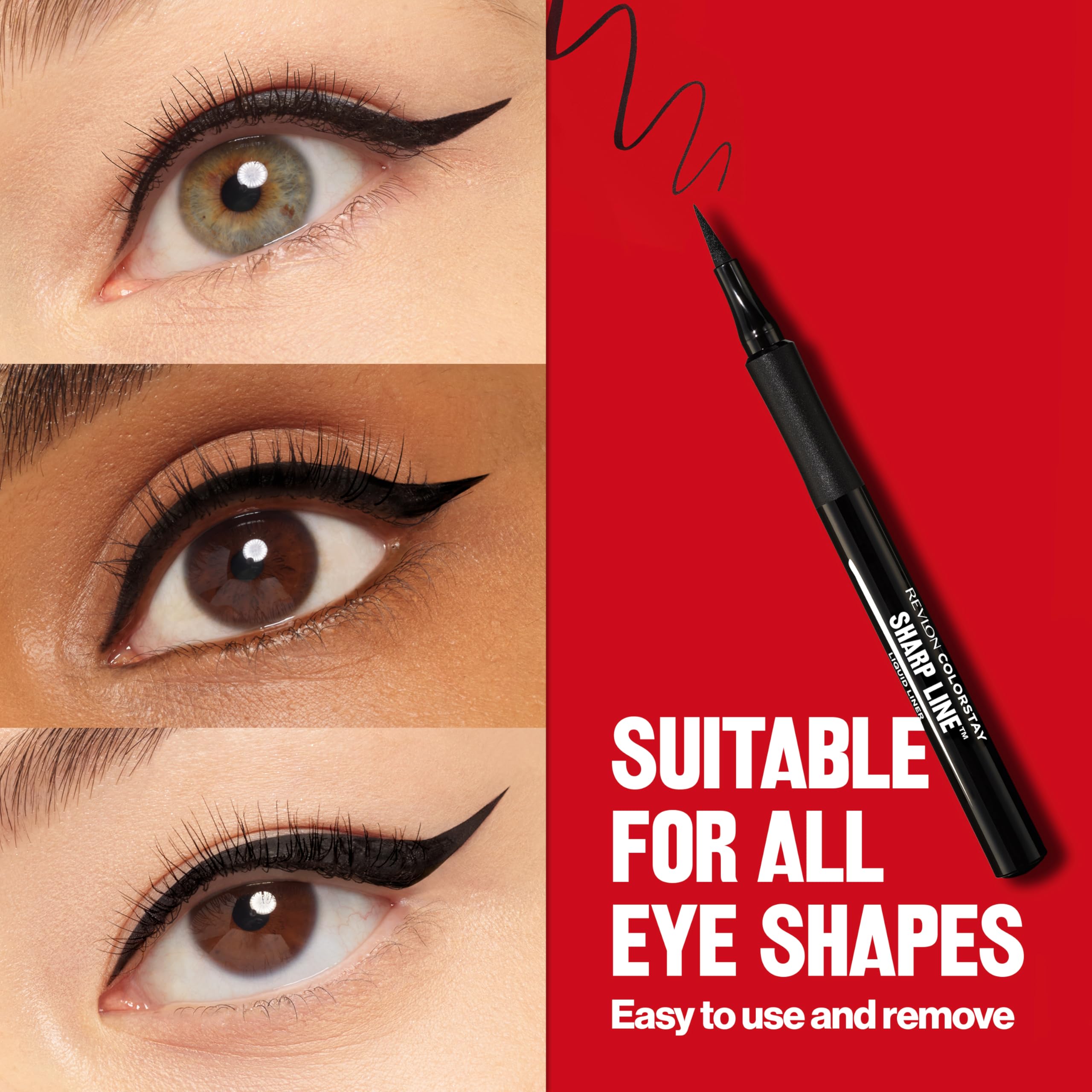 REVLON Ball Point: trazos suaves cerca de las pestañas.