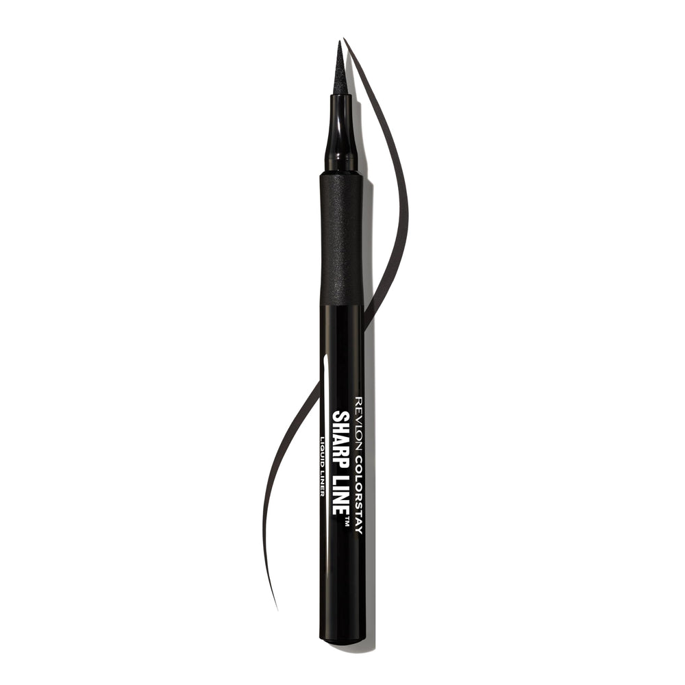 REVLON delineador líquido negro jet para color intenso y duradero.