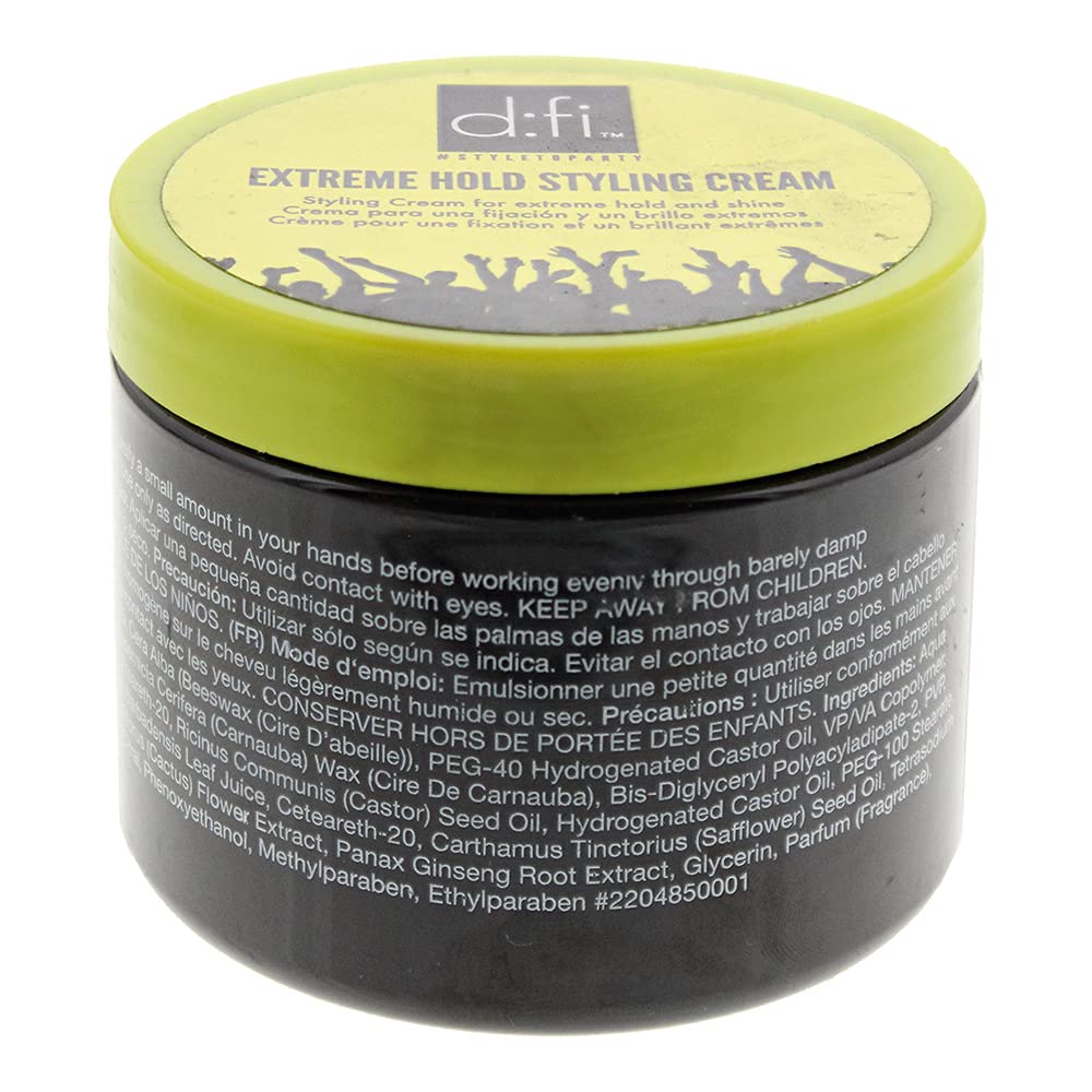 D:FI Hair crema para peinar en envase nuevo, fijación extrema para definir looks.