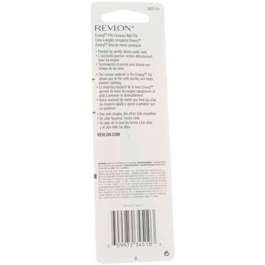 Revlon Emeryl File, uso diario ideal para mantener uñas cuidadas en casa.