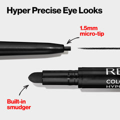 REVLON Gel Eyeliner aplicacion-suave: deslizamiento cómodo y pigmento intenso de larga duración