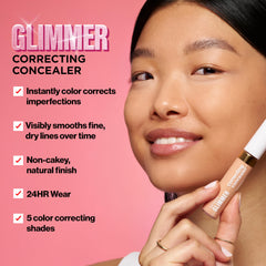 Aplicador de Revlon Glimmer Corrector para una aplicación precisa.