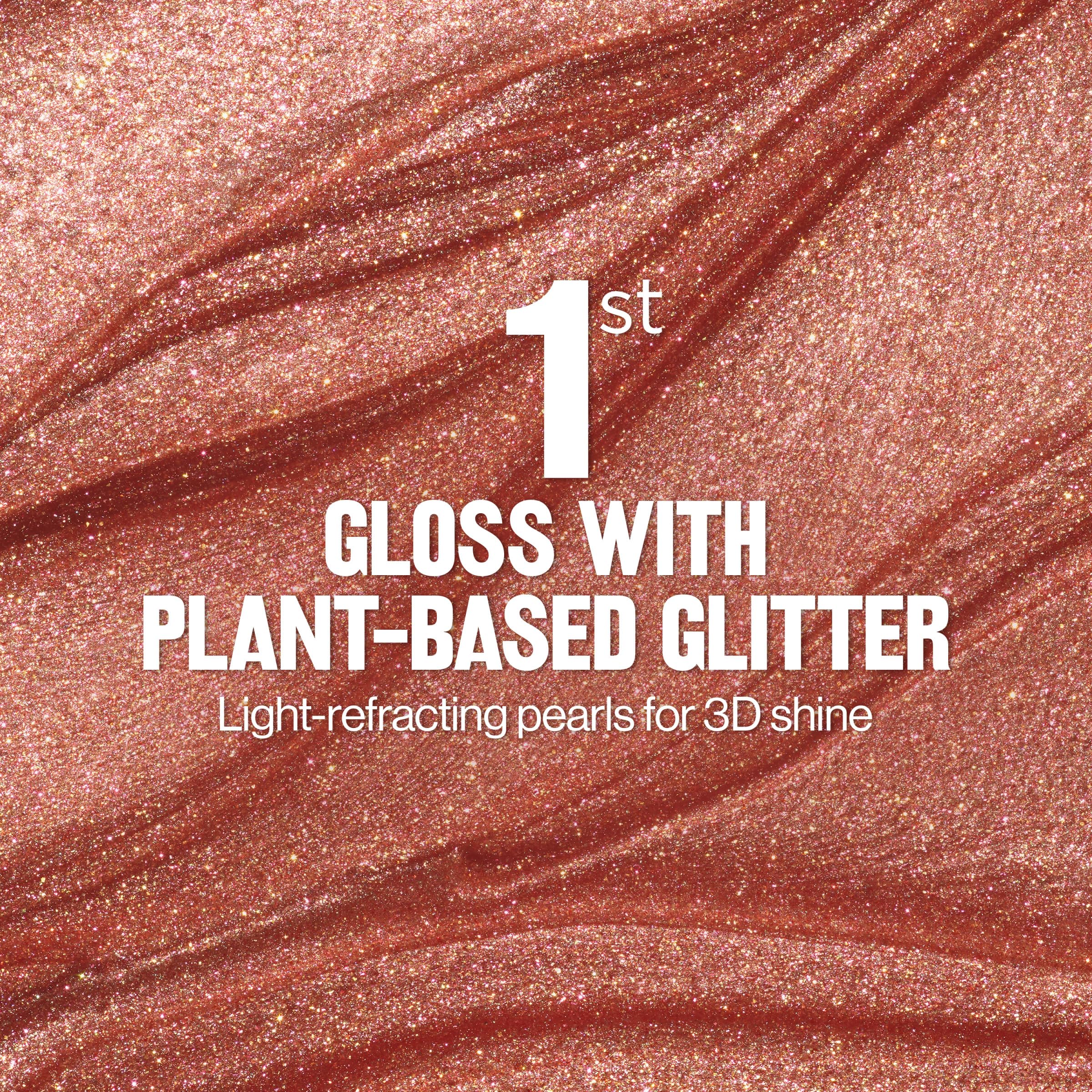 Close-up of shimmer pearls in Revlon Glimmer Gloss for multidimensional sparkle
