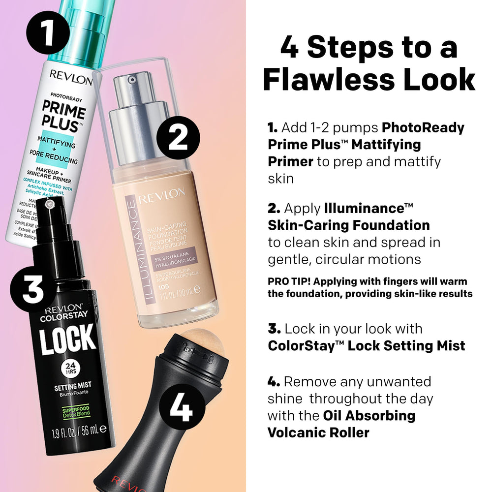 REVLON Illuminance Foundation - aplicación suave facilita uso diario.