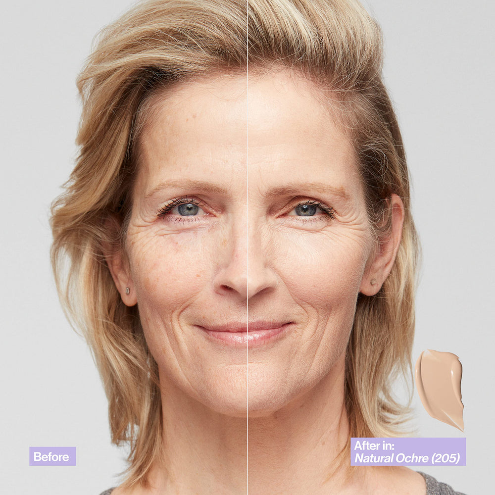 REVLON Illuminance Foundation - envase con dosificador práctico para dosis controladas.