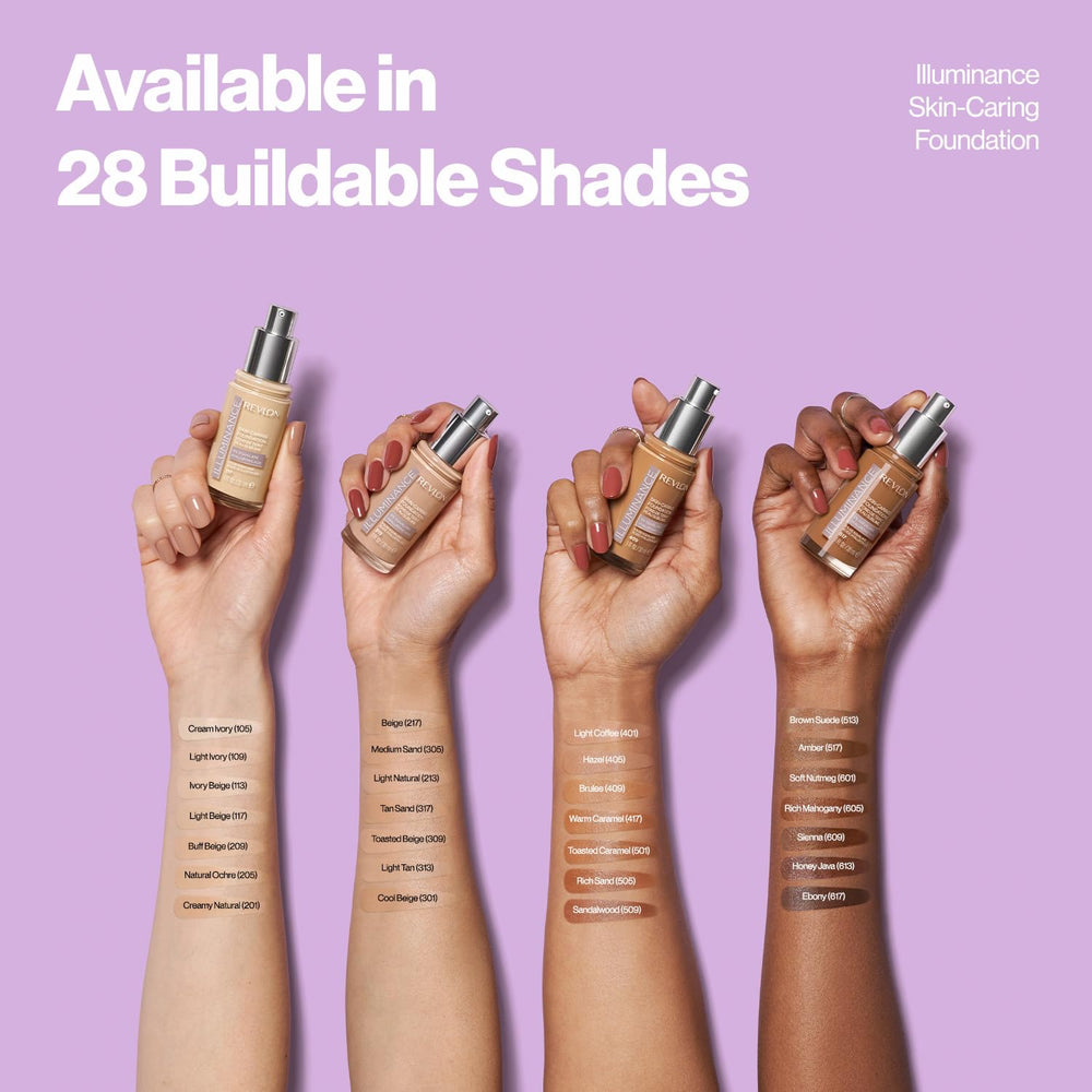 Revlon Illuminance, textura hidratante con squalano, piel más suave.