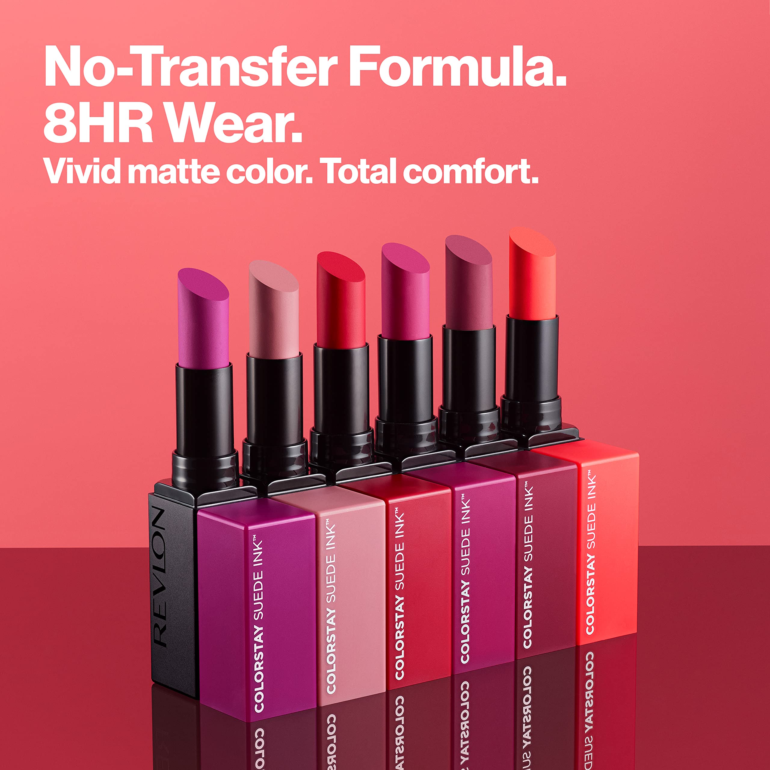 Labial REVLON ColorStay Suede Ink pigmento intenso en una pasada