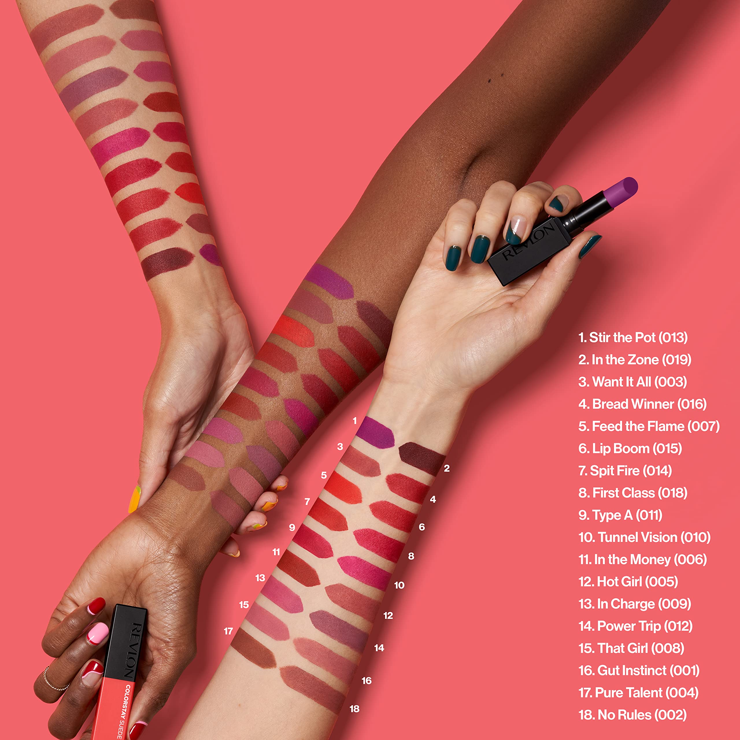 Labial REVLON ColorStay Suede Ink vitamina E para acondicionar labios