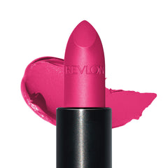 REVLON Labial Heart Breaker, muestra rosa con color intenso y cobertura suave.