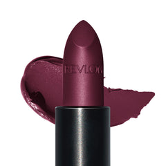 REVLON labial mate textura cremosa que se desliza sin esfuerzo en los labios.