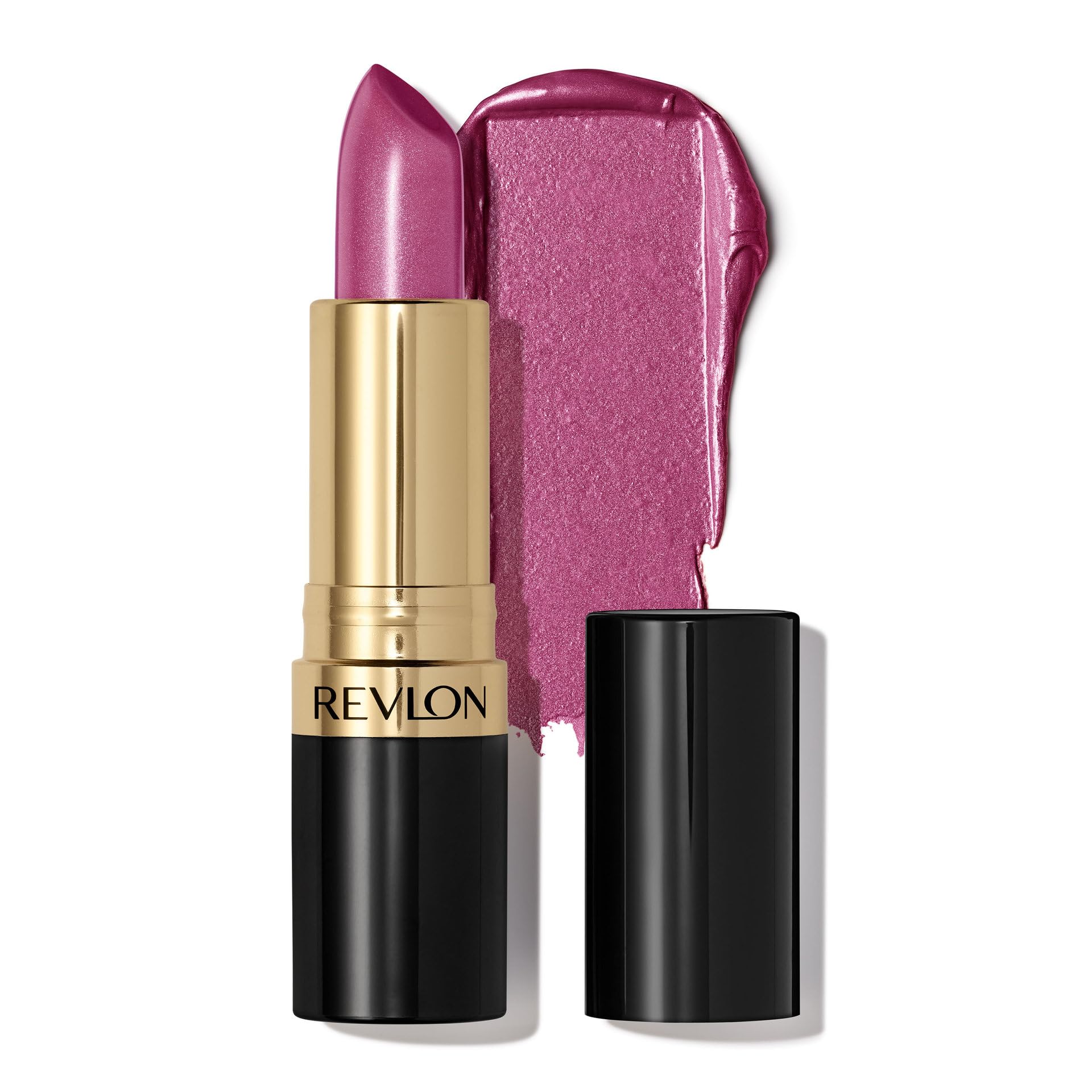 REVLON Labial Super Lustrous Iced Amethyst en empaque elegante, perfecto para regalo o uso diario.