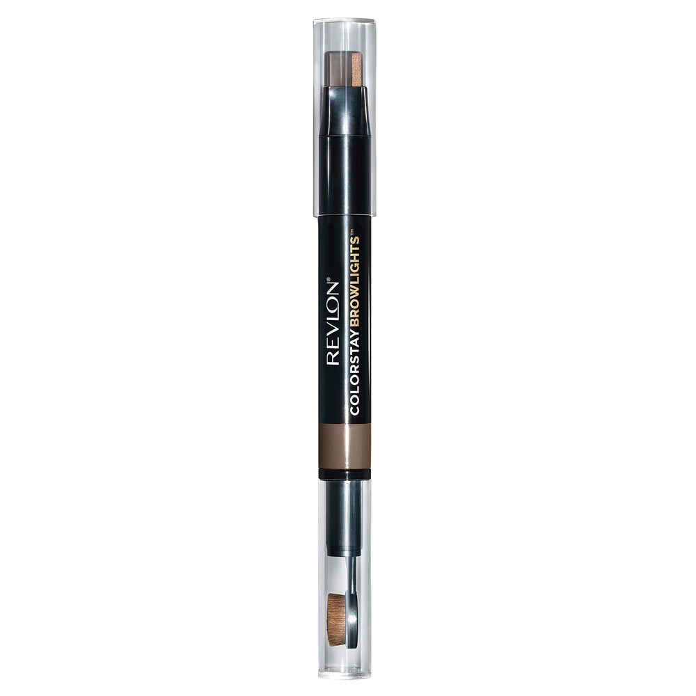 REVLON lapiz cejas kabuki con doble efecto para definir suavemente