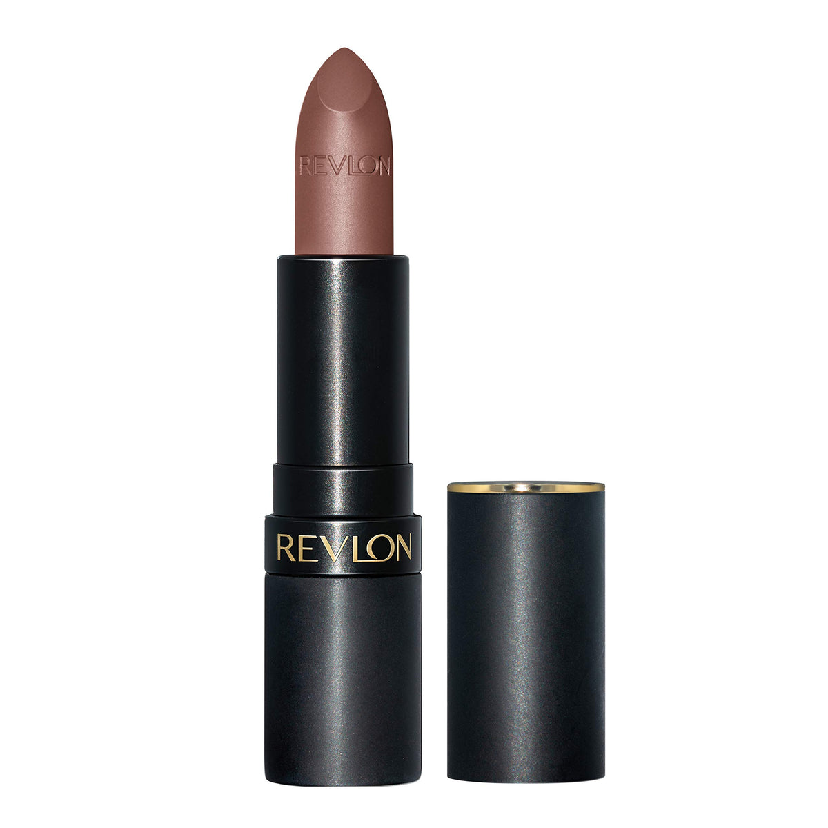 Labial Revlon Luscious Mattes Spiced Cocoa: aplicación suave y cómoda para labios hidratados.