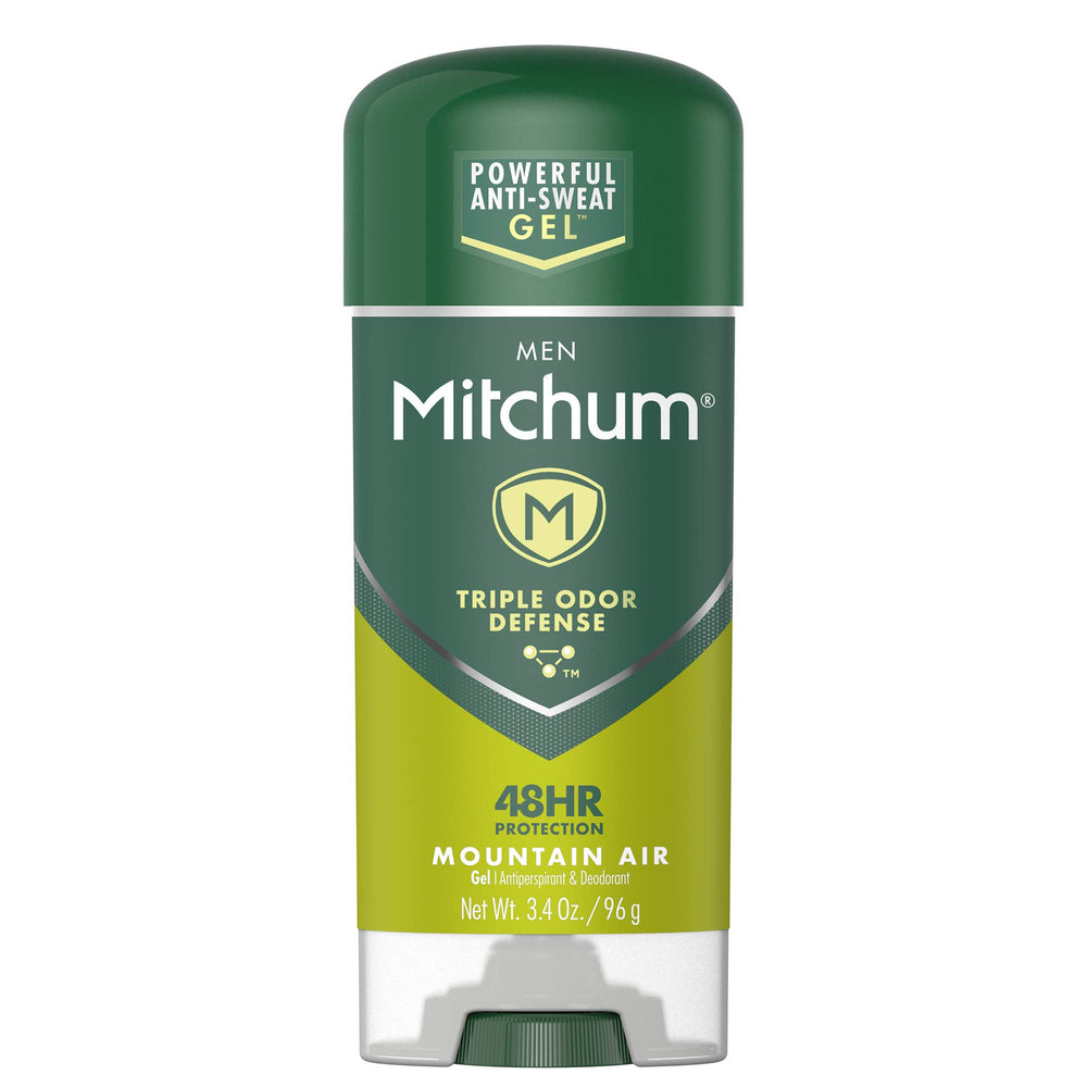 REVLON Mitchum desodorante antitranspirante gel claro, aroma de montaña para sensación limpia.