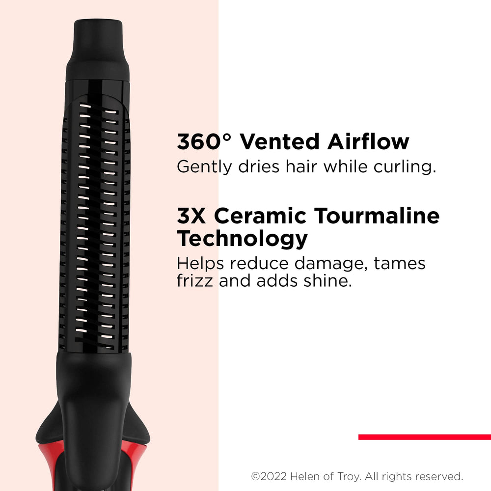 REVLON One-Step Blowout Styler con barril ventilado 360, distribución suave del calor.