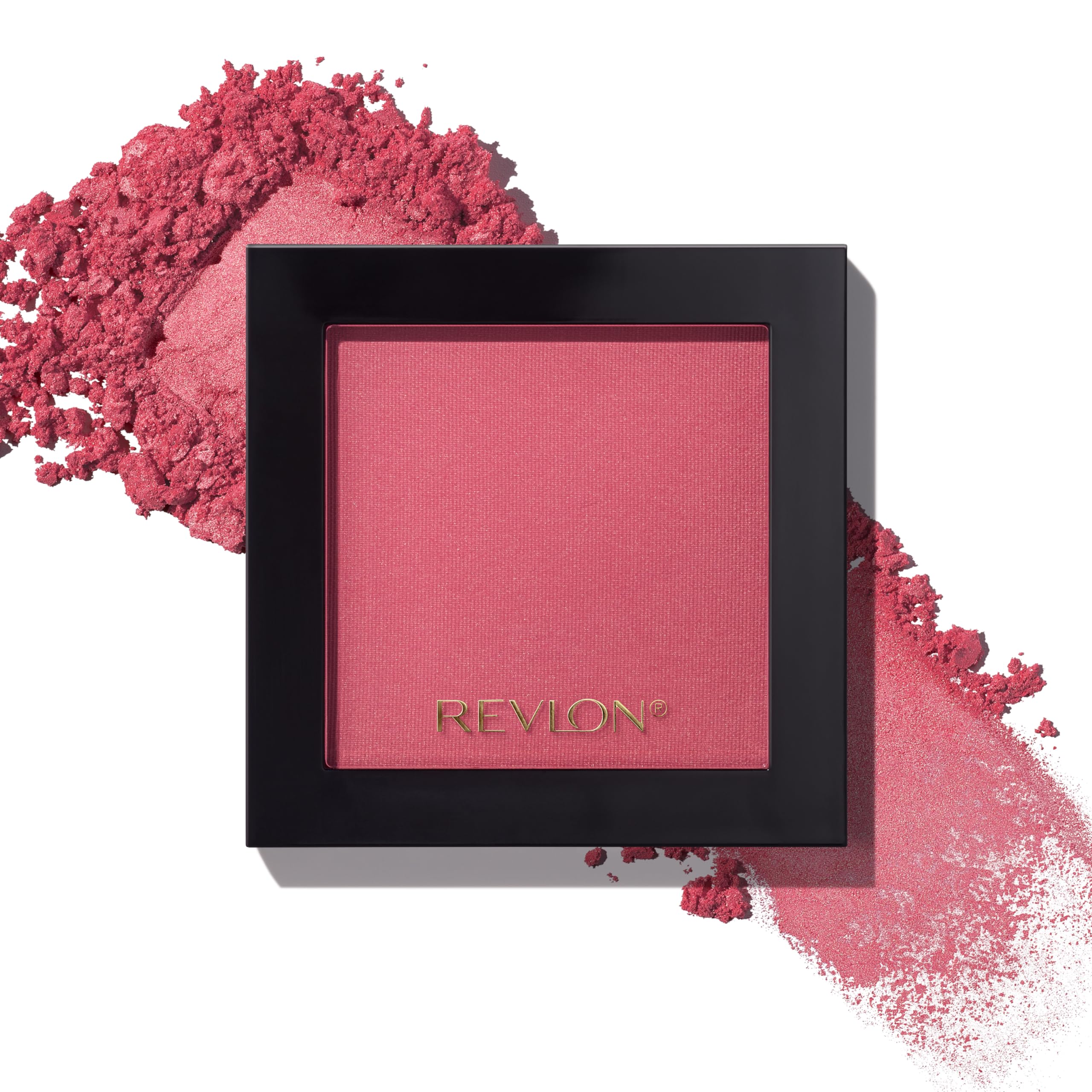 Revlon Powder Blush Very Berry, aplicación en mejillas para rubor suave y natural.