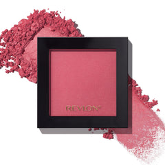 Revlon Powder Blush Very Berry, aplicación en mejillas para rubor suave y natural.
