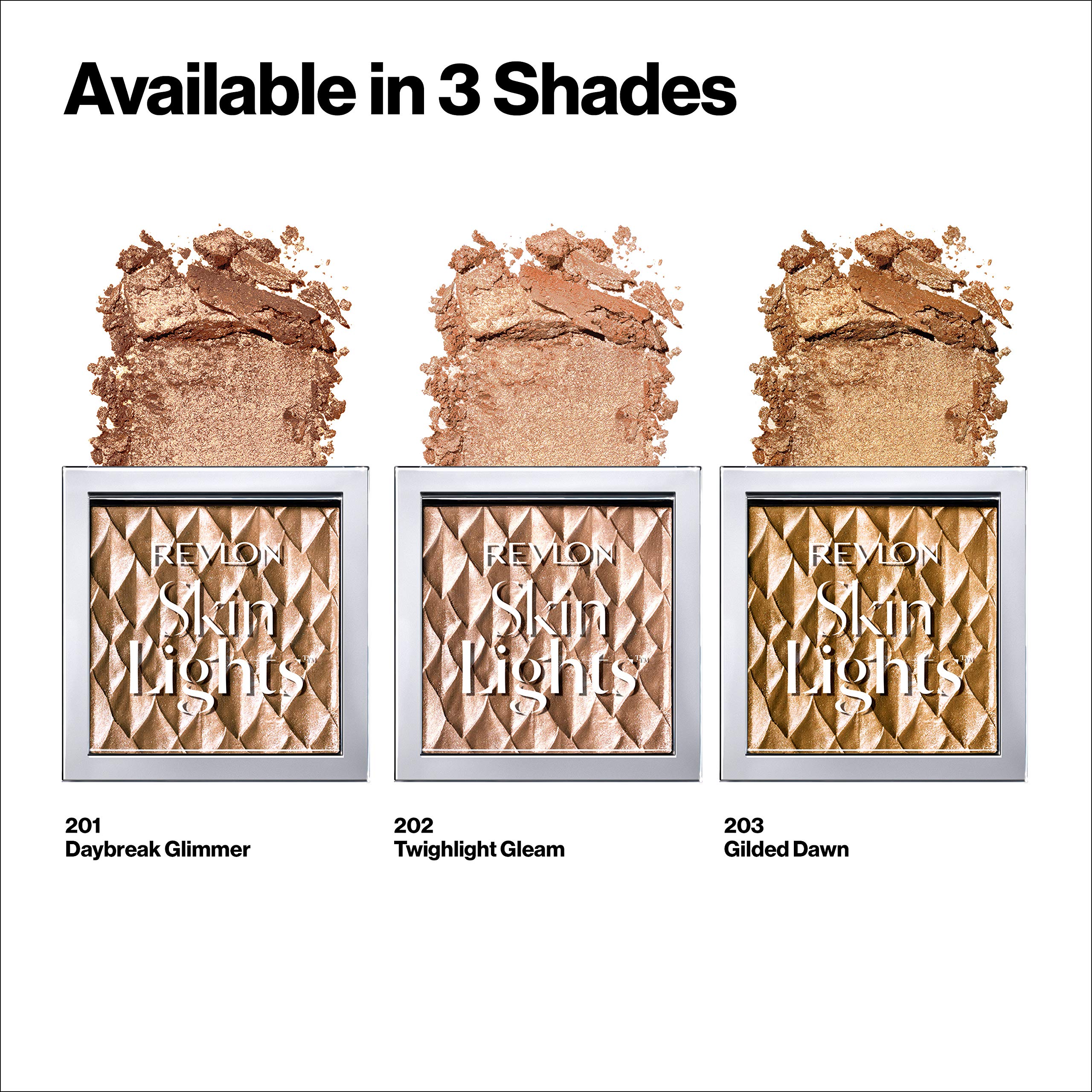 REVLON Skinlights, acabado brillo sutil para un resplandor suave.