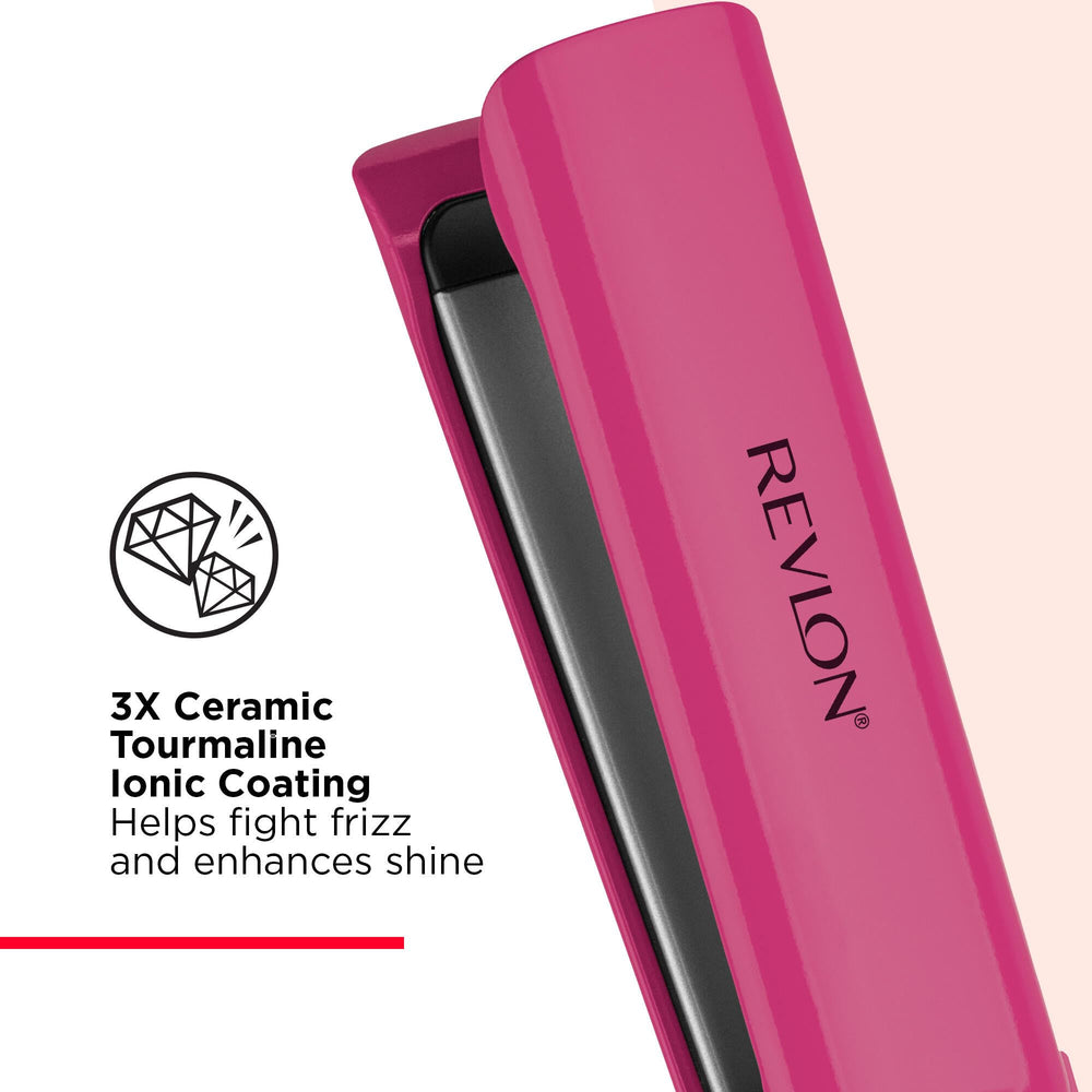 REVLON Smooth Brilliance ofrece calor profesional de 455 °F para estilos precisos