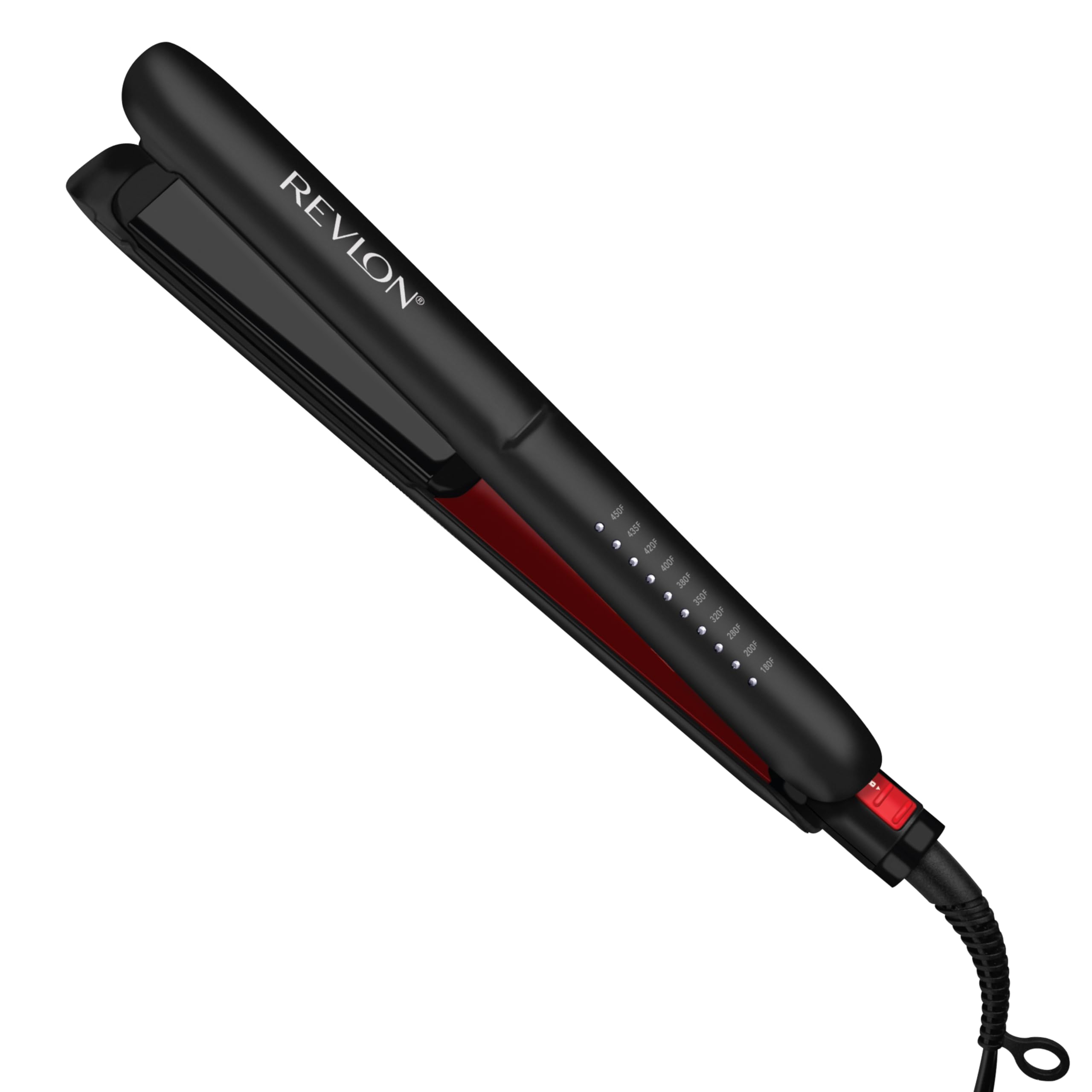 REVLON SmoothStay plancha de cabello de 1 pulgada para brillo y suavidad.
