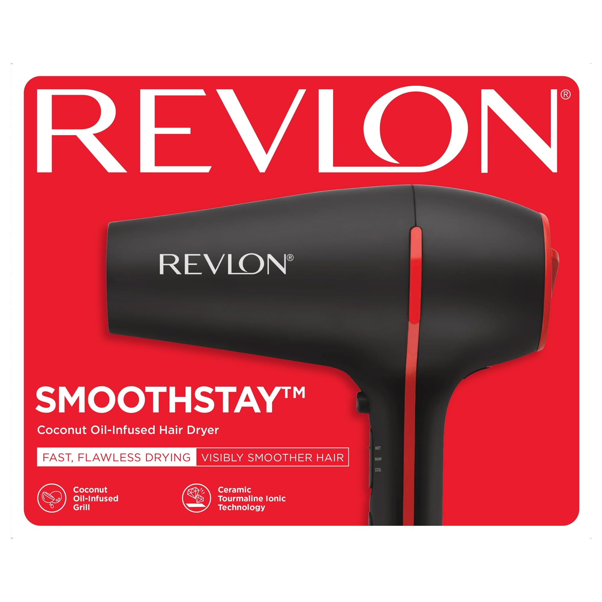Diseño ligero para uso cómodo en casa con REVLON SmoothStay.