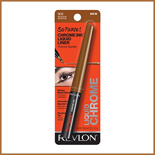 REVLON So Fierce Chrome Ink tono grafito metalico para un look nocturno.