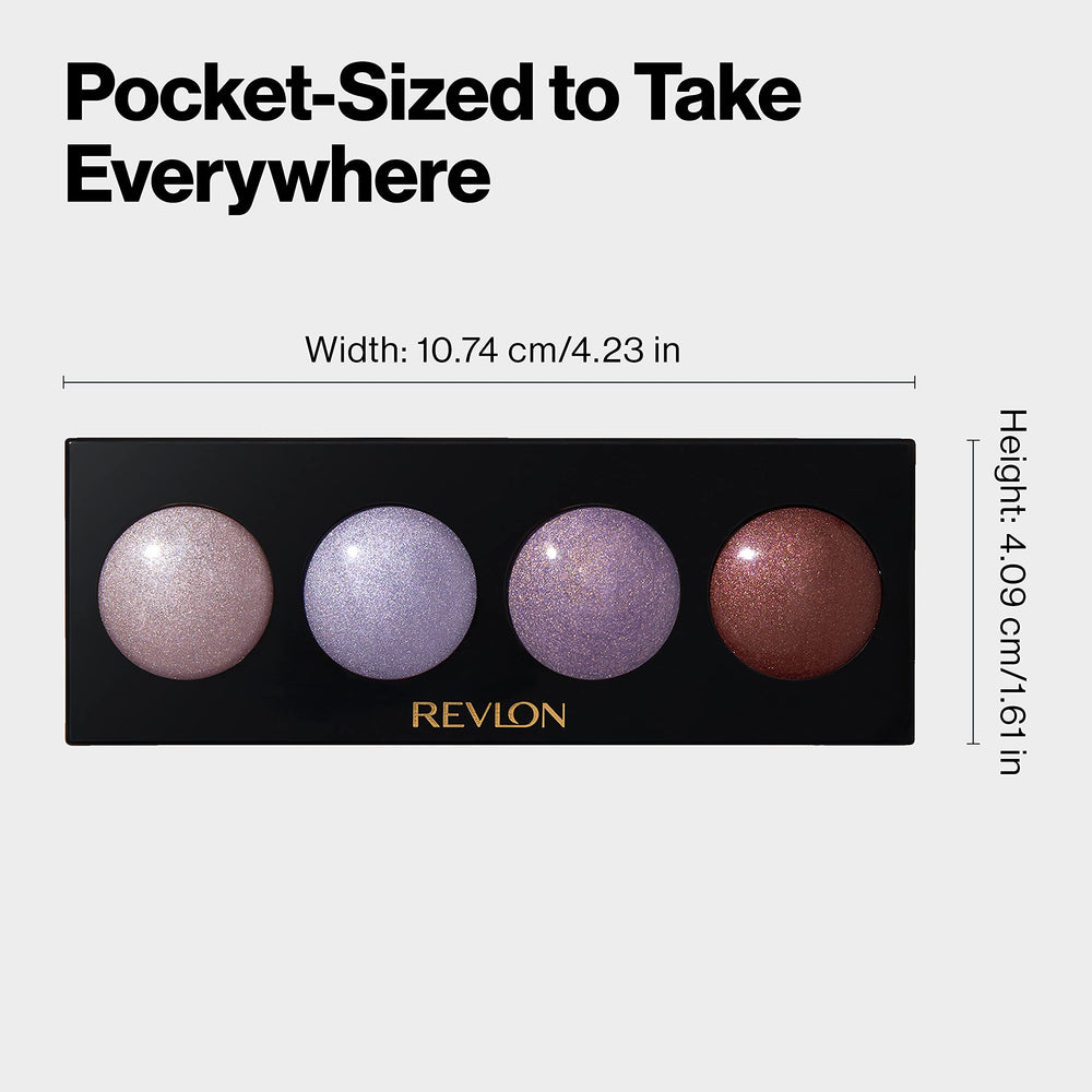 Selección de sombras crema Revlon para crear looks personalizados fácilmente.