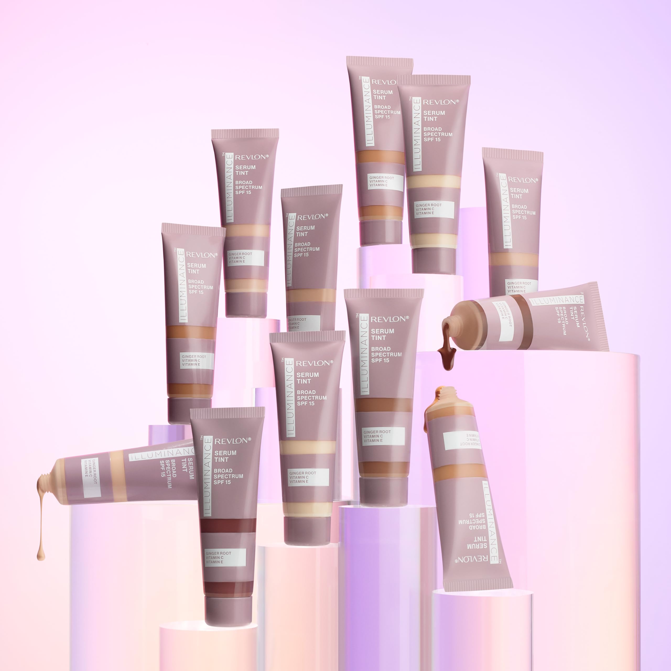 REVLON suero iluminador tintado, envase práctico para retoques diarios