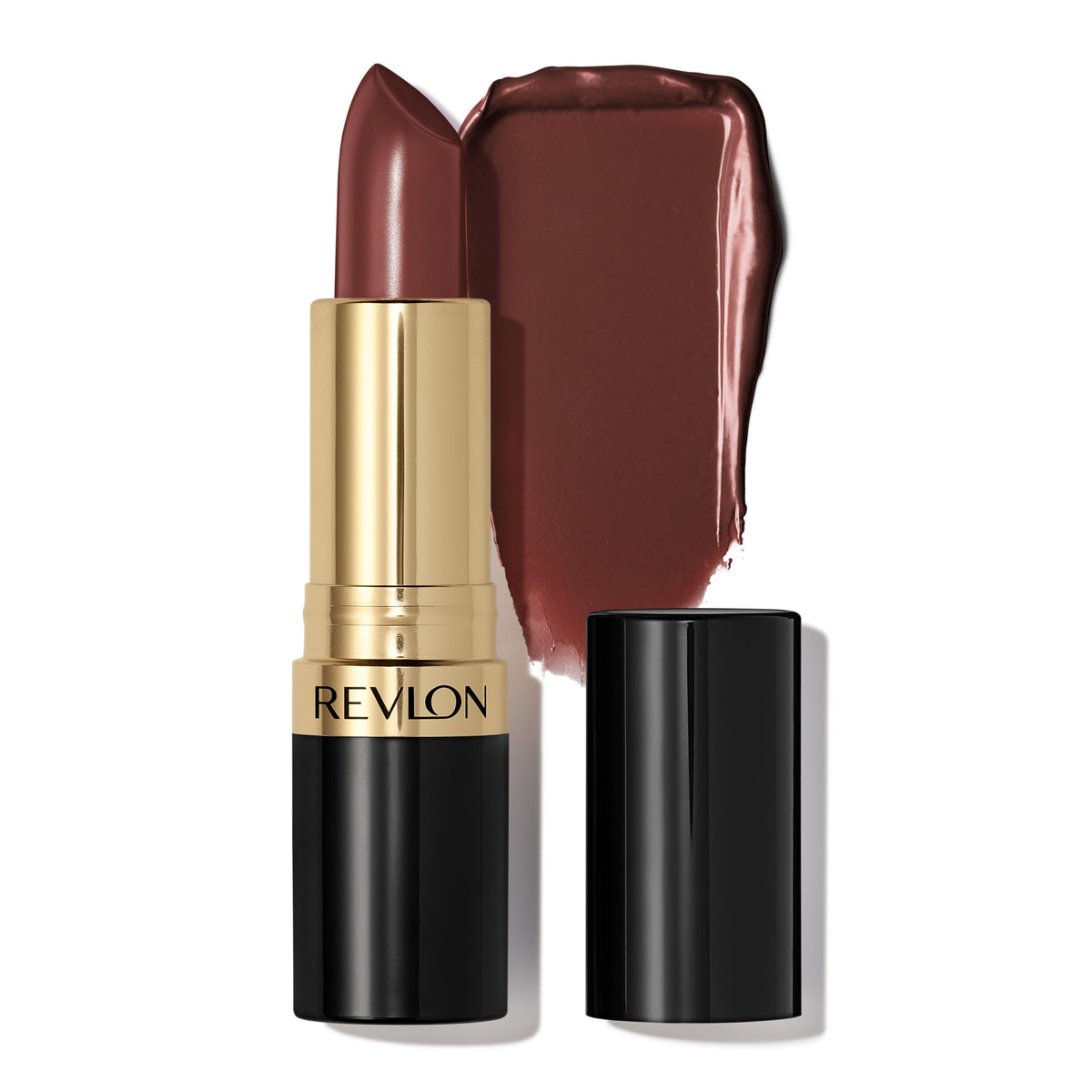 REVLON Barra de Labios Super Lustrous Rumberry: aplicación suave para labios hidratados y color intenso.