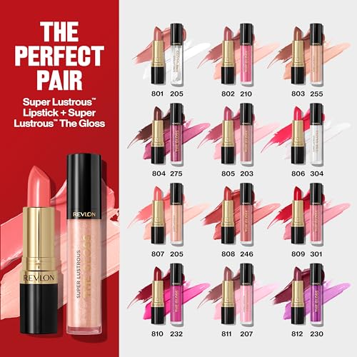 REVLON Barra de Labios Super Lustrous Rumberry: acabado suave para uso diario y nocturno.