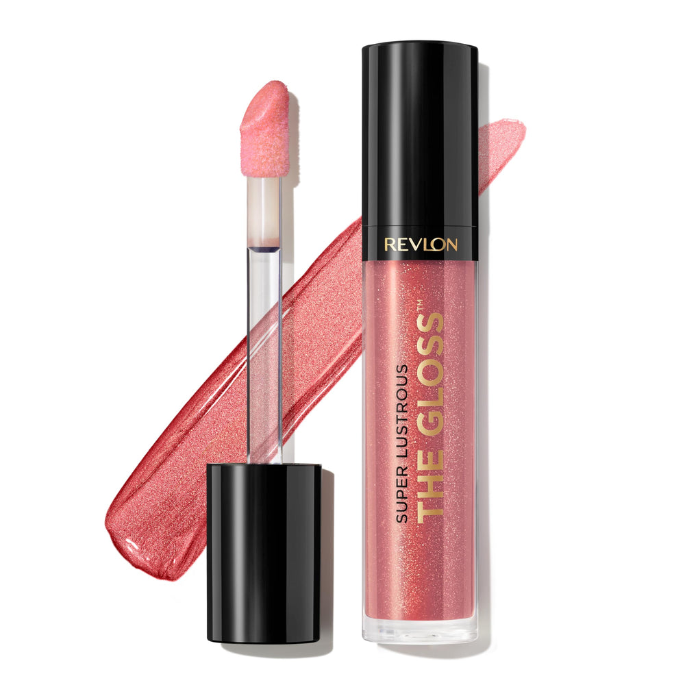 REVLON Brillo de Labios con aplicador grande para cobertura uniforme.