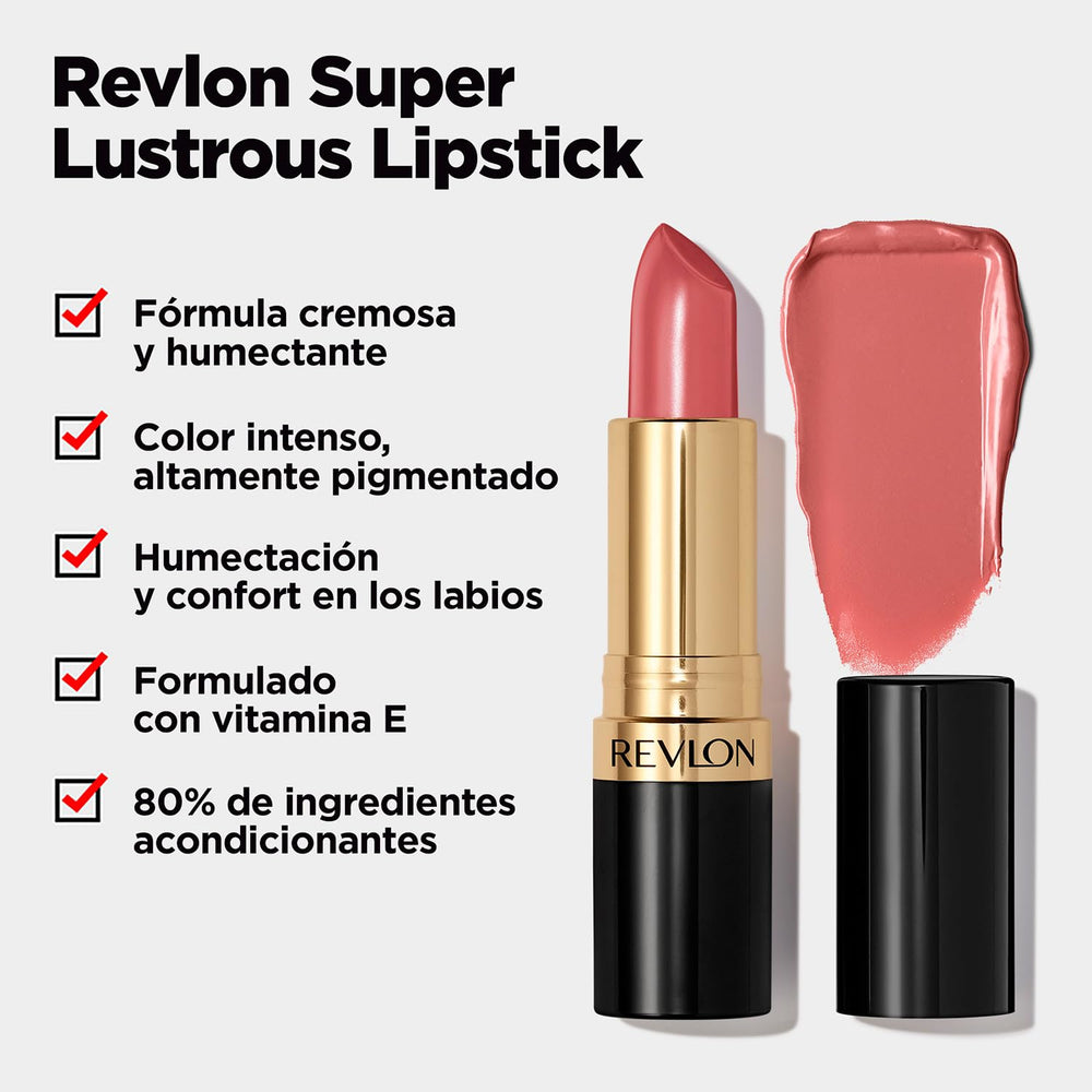 Revlon Labial Super Lustrous Microfinos Pigments: color intenso ligero en pigmentos finos.