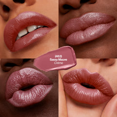 REVLON Barra de Labios Super Lustrous, pigmentos microfinos para color intenso sin peso.
