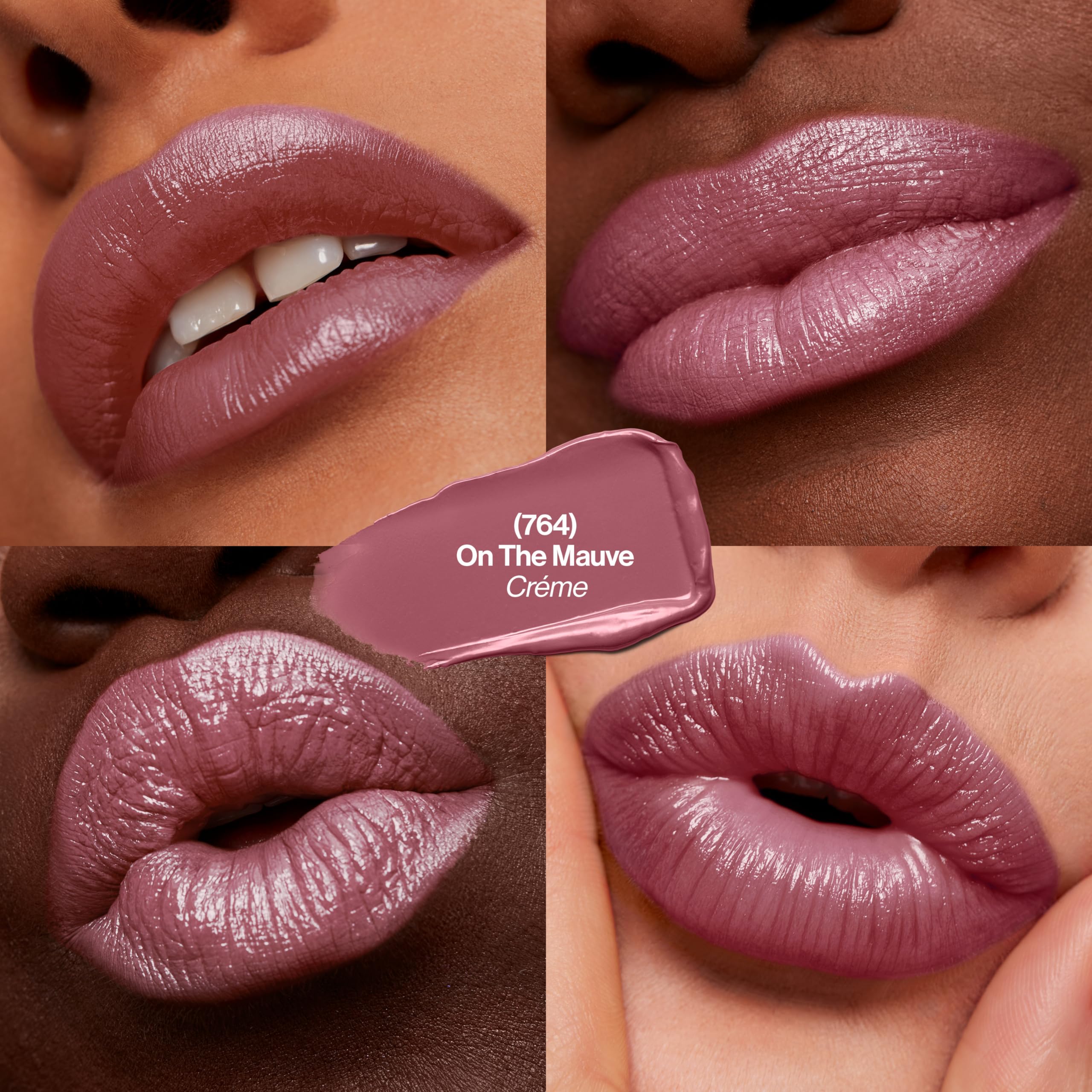REVLON Super Lustrous Lipstick en tono rosa suave para un look diario.