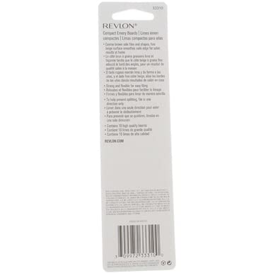 REVLON tablillas de lija hechas en EEUU para calidad constante.
