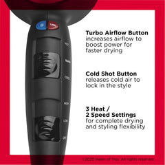 REVLON Turbo revestimiento ceramico distribuye calor de forma uniforme