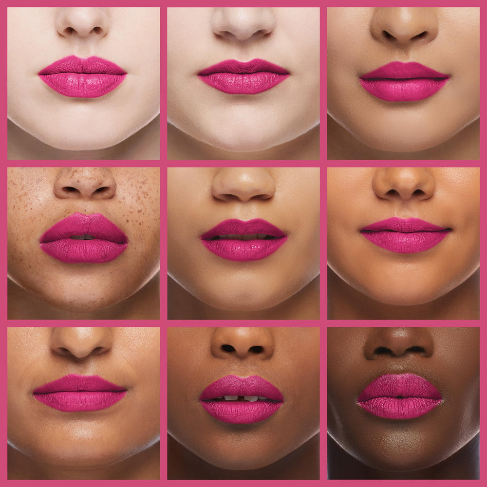 REVLON color labial tono rosado Adicción, aporta brillo suave.