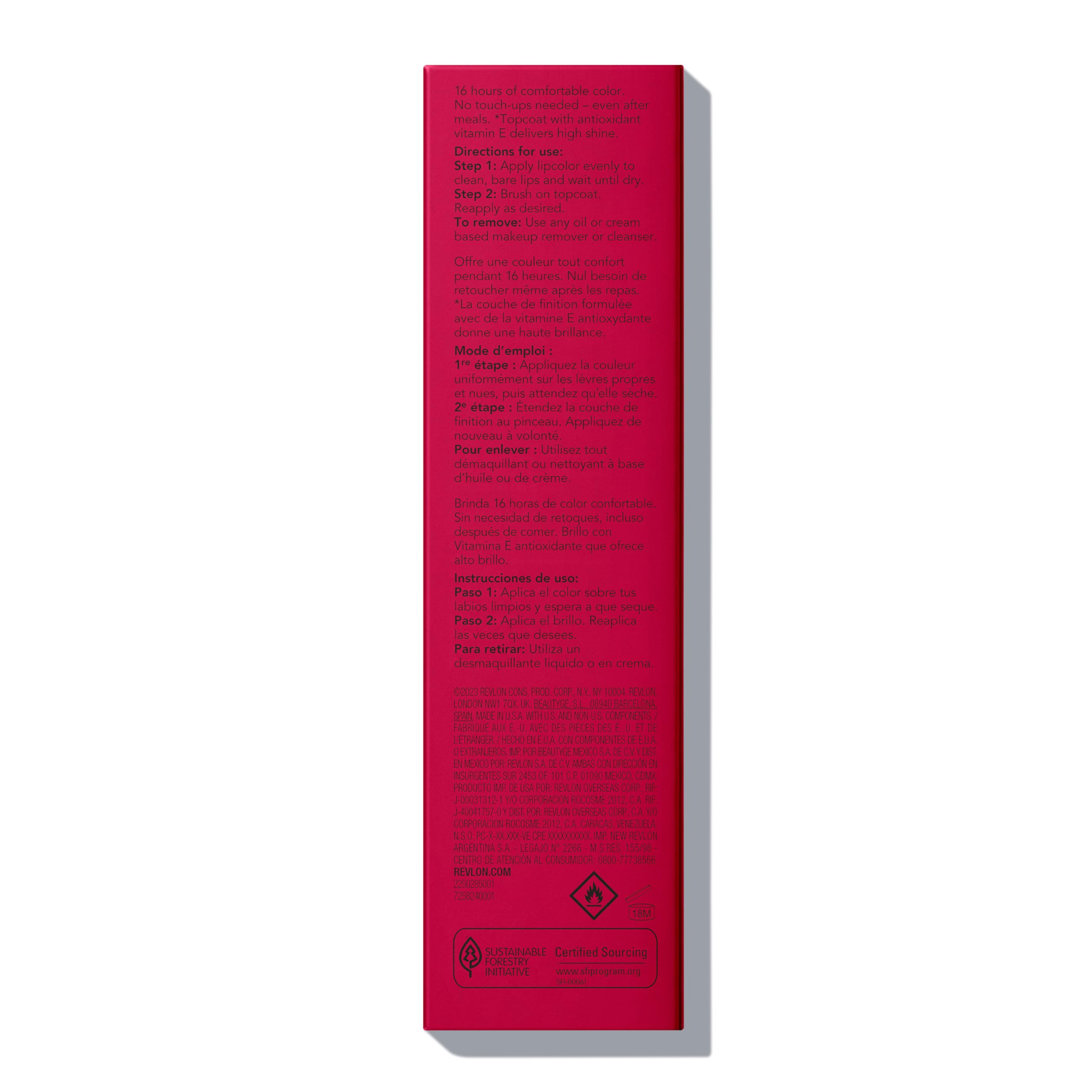 Vitamina E en el labial Revlon ColorStay para suavidad